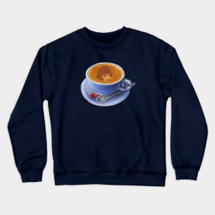 Two Windmills Cafe latte art of Amelie Crewneck Sweatshirt